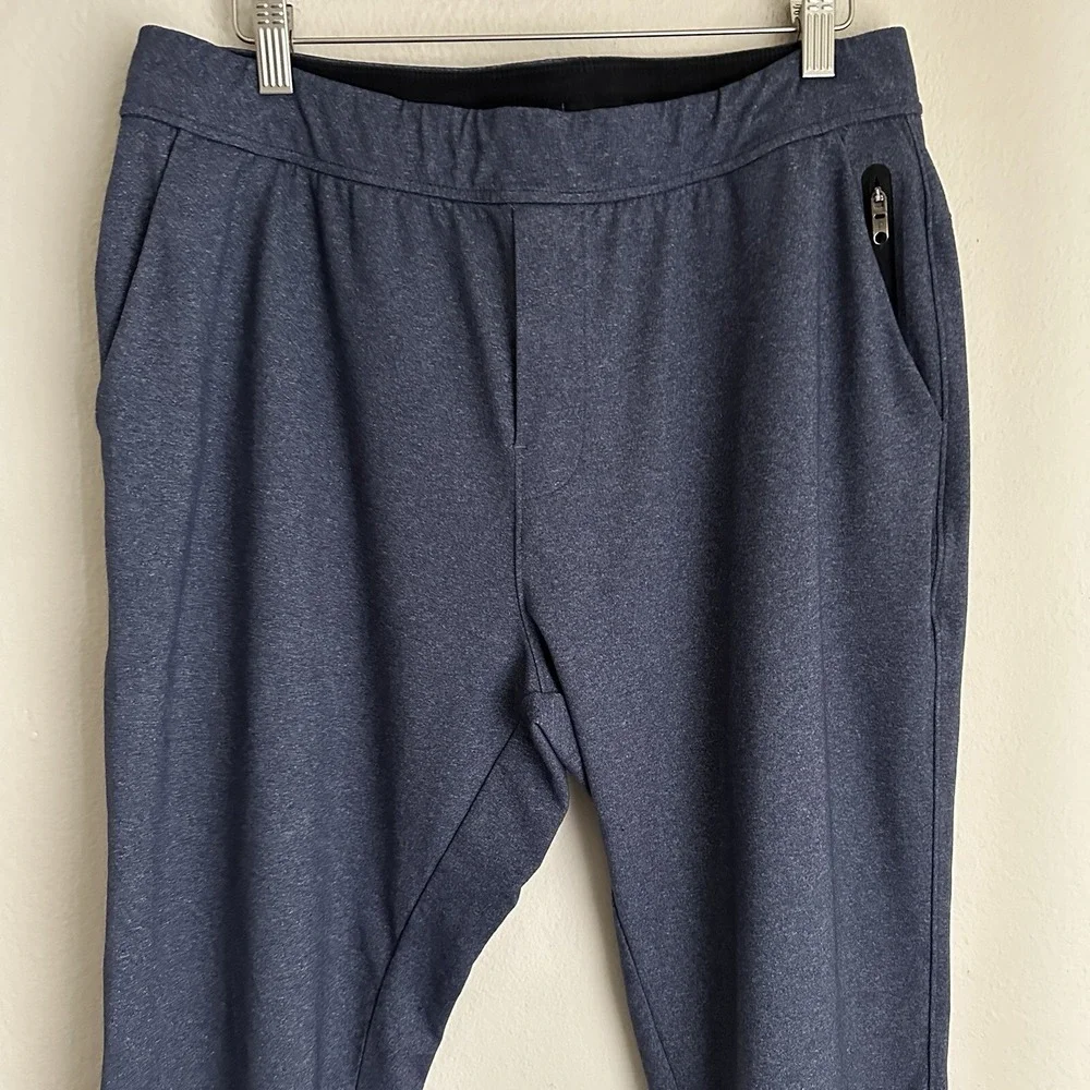 Public Rec All Day Every Day Jogger Mens 36/28 Navy Blue Heathered Stretch Pants